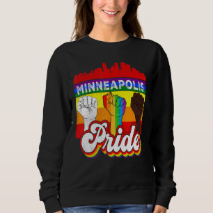Sudadera Orgullo de Minneapolis Arcoiris Bandera del Orgull