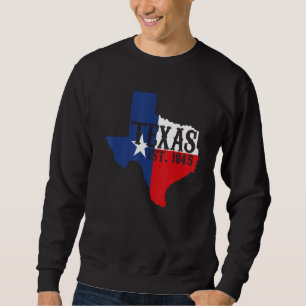 Sudadera Orgullo del Estado de Texas Est 1845
