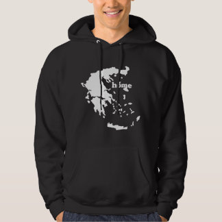 Sudadera Orgullo del país de origen Grecia Mapa griego de b