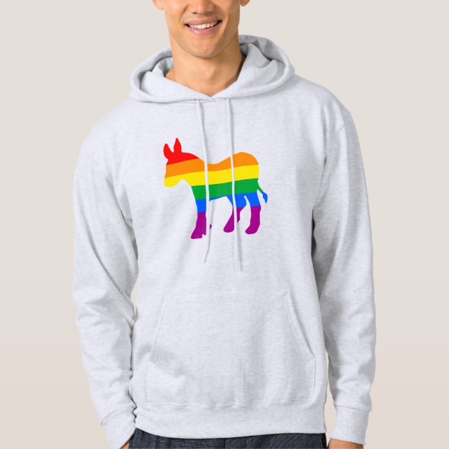 Sudadera Orgullo demócrata LGBTQ (Anverso)