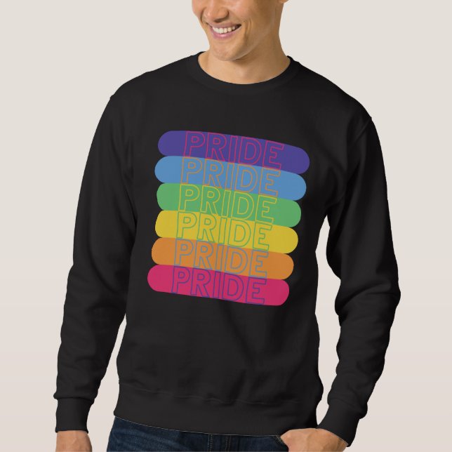 Sudadera Orgullo en colores arcoiris (Anverso)