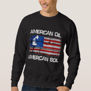 Sudadera Orgullo estadounidense de la bandera del suelo