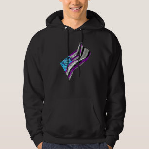 Sudadera Orgullo Estadounidense Lgbt Bandera De Asexualidad