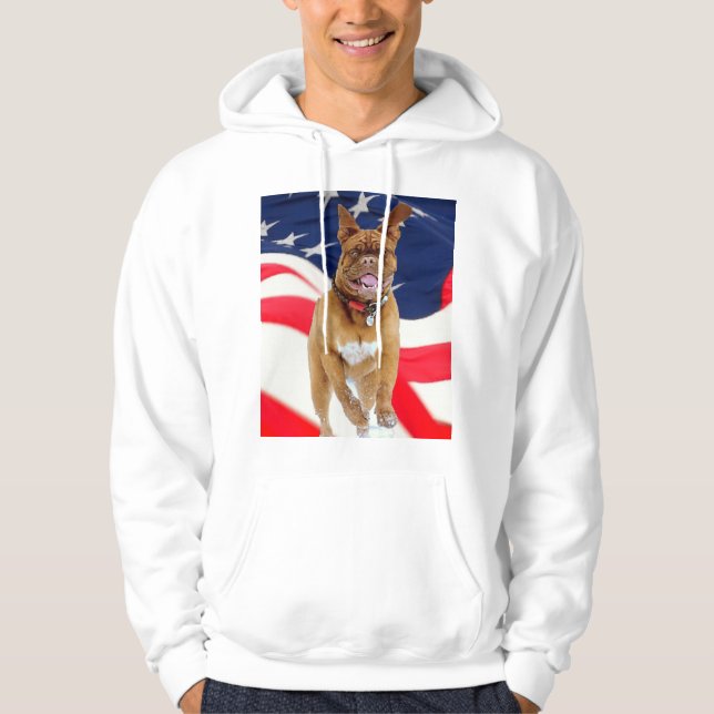 Sudadera Orgullo francés desagradable americano (Anverso)