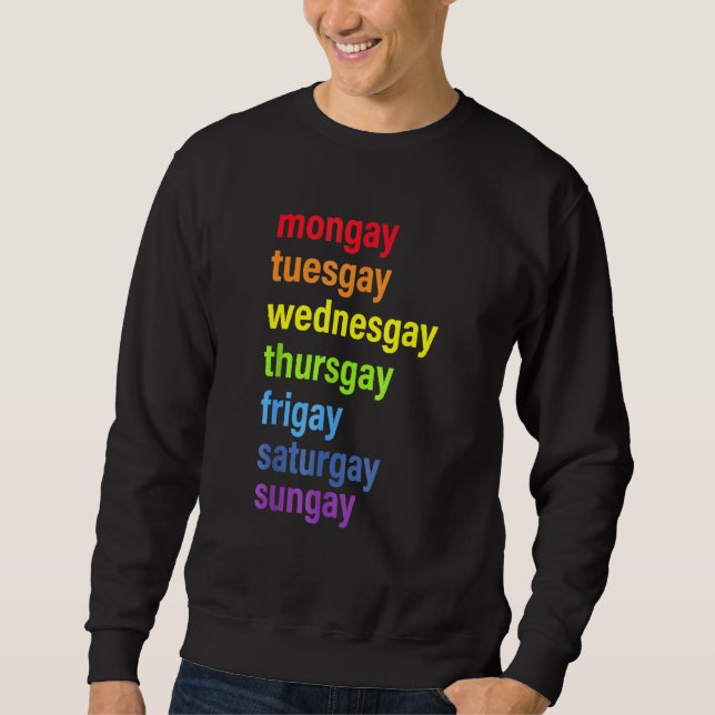 Sudadera Orgullo Gay Agenda Love LGBT (Anverso)