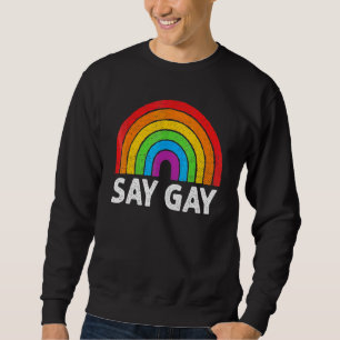 Sudadera Orgullo Gay Dice Vintage Bandera Arcoiris Lgbt Mes