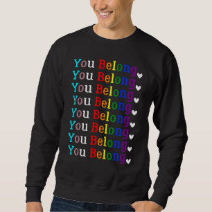 Sudadera Orgullo Gay Lgbt Apoyo Y Respeto Que Perteneces A 