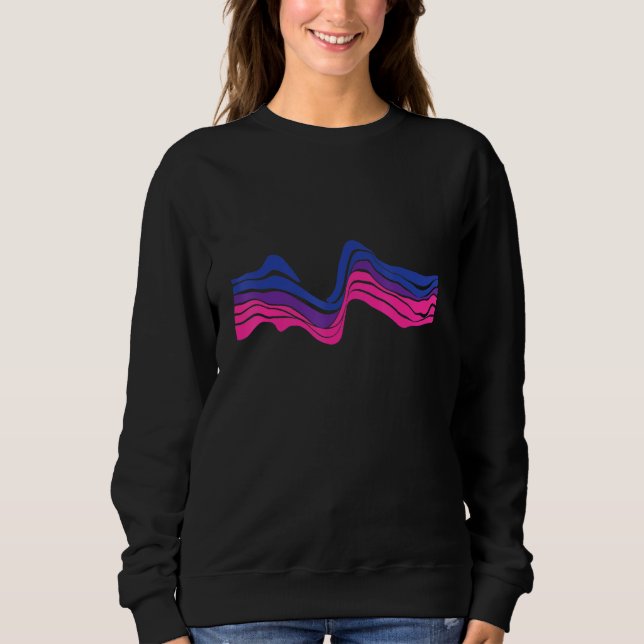 Sudadera Orgullo Gay Lgbt Sutil Bisexual Bi Rayas Arcoiris (Anverso)