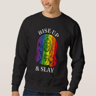 Sudadera Orgullo gay LGBTQ+ levantarse y holgazanear