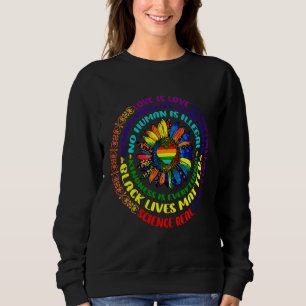 Sudadera Orgullo Gay Rainbow Human Lgbt Mes Girasol