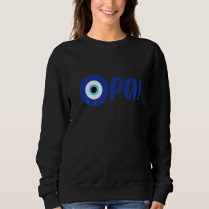 Sudadera Orgullo griego Opa ojo malo Hellas Grecia Ojo malo