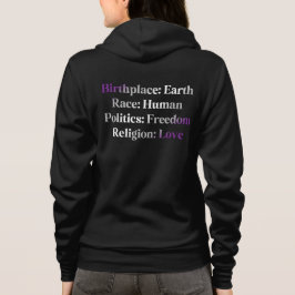 Sudadera Orgullo Grisexual - Lugar de nacimiento: Tierra. R