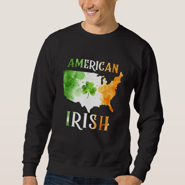Sudadera Orgullo irlandés San Patricio Día Irlandés raíz es (Anverso)