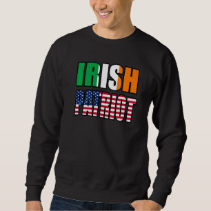 Sudadera Orgullo irlandés y americano mezcla de herencia
