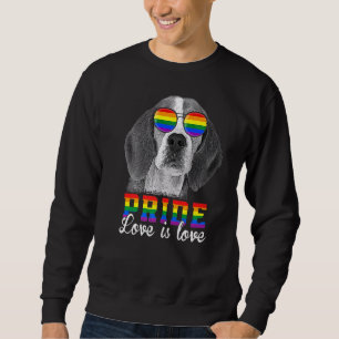 Sudadera Orgullo Lgbt Amor Beagle Perro