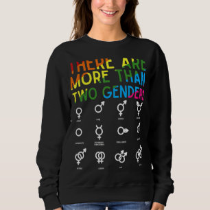 Sudadera Orgullo Lgbt Arcoiris Hay Más De Dos Géneros