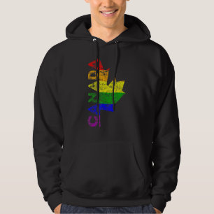 Sudadera Orgullo Lgbt Bandera Canadiense Canadá Apoyo a los