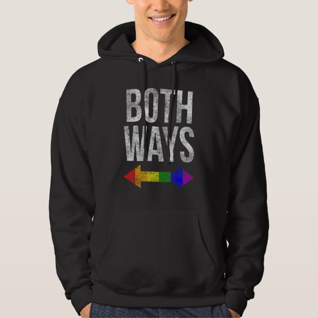 Sudadera Orgullo Lgbt De Ambas Formas Bisexual Flecha Arcoi (Anverso)