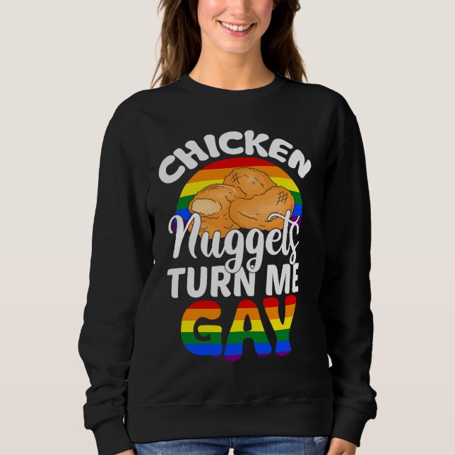 Sudadera Orgullo LGBT de nuggets de pollo (Anverso)