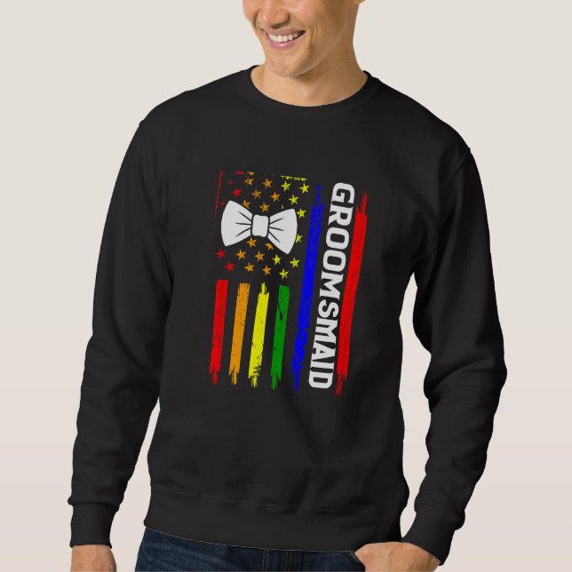 Sudadera Orgullo Lgbt Despedida de Soltero Gay Compromiso (Anverso)