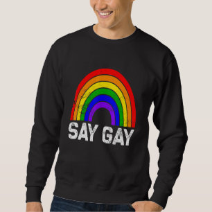 Sudadera Orgullo LGBT dice arcoiris gay a LGBTQ trans