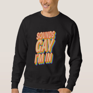 Sudadera Orgullo Lgbt Humano Arcoiris Suena Gay En Desi Gay