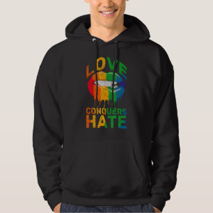 Sudadera Orgullo lgbt Mujeres gays bisexuales aman el odio