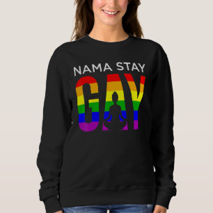 Sudadera Orgullo Lgbt Nama Permanecer Gay Namaste Yoga Igua