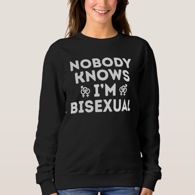 Sudadera Orgullo Lgbt Que Nadie Conoce Como Bisexual Apoyo  (Anverso)