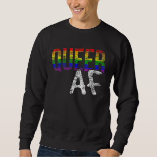 Sudadera Orgullo Lgbt Queer Af Apoyo Lesbiana Gay