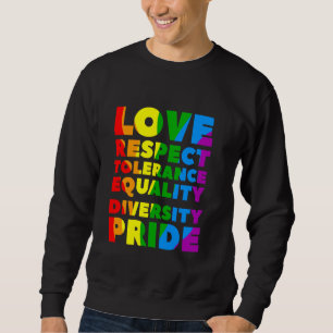 Sudadera Orgullo LGBT Respeto Igualdad Tolerancia Orgullo L
