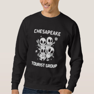 Sudadera Orgullo Nativo Chesapeake Alien Divertido turista