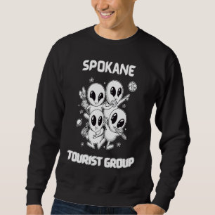Sudadera Orgullo Nativo de Spokane Alien Espacio Turístico