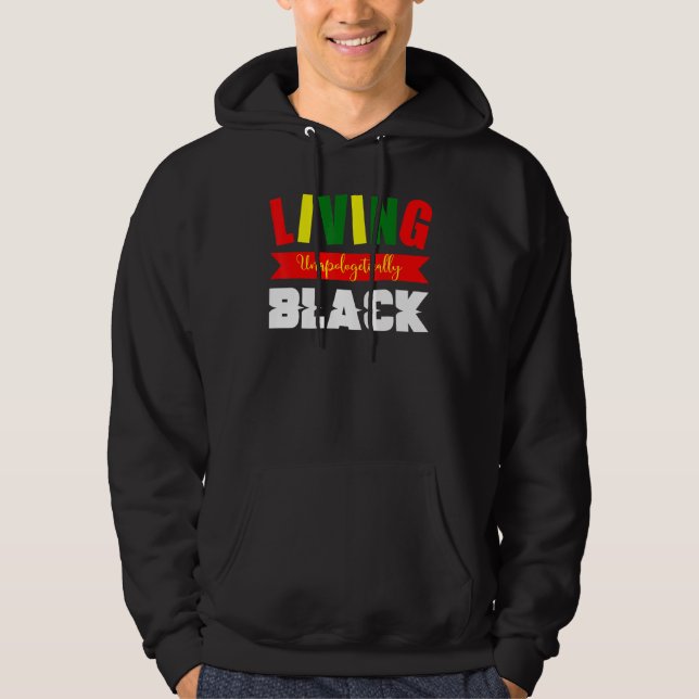 Sudadera Orgullo negro Poder negro afroamericano Black Pow (Anverso)