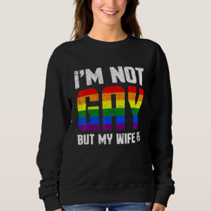 Sudadera Orgullo Pareja Gay Lgbt No Soy Gay Pero Mi Esposa 