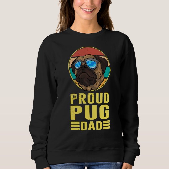Sudadera Orgullo Pug Dad Pug Dog (Anverso)
