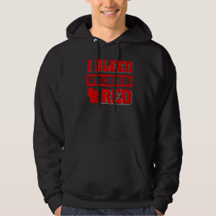 Sudadera Orgullo rojo de Wisconsin