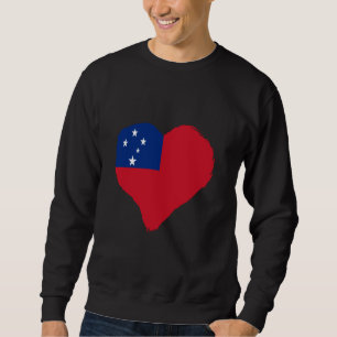 Sudadera Orgullo samoano Raíces samoanas Corazón Bandera sa