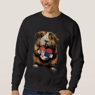 Sudadera Orgullo serbio de cobaya corazón de Serbia Srbija