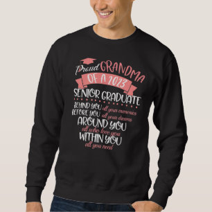 Sudadera Orgullosa Abuela De Una Clase De Graduado Superior