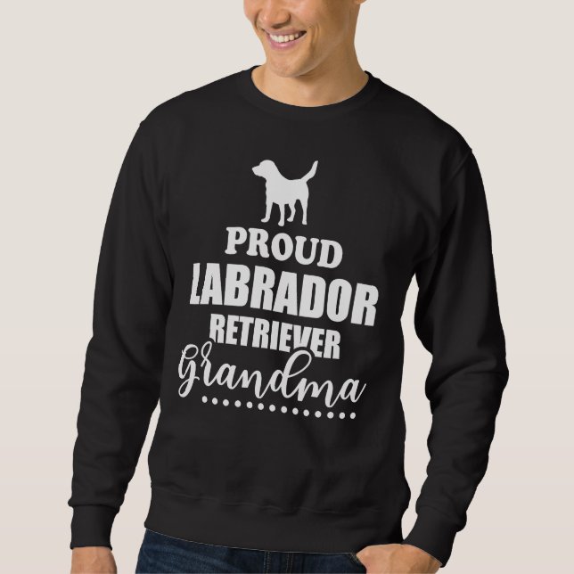 Sudadera Orgullosa abuela recuperadora de labrador (Anverso)