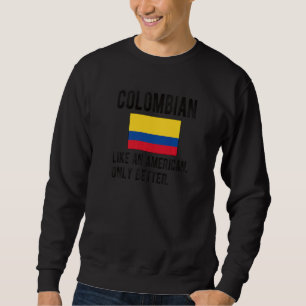 Sudadera Orgullosa bandera colombiana nace raíz colombiana