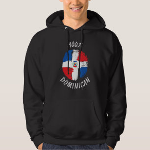 Sudadera Orgullosa bandera de camisas dominicanas 100