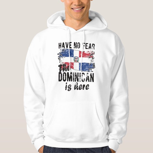 Sudadera Orgullosa bandera dominicana (Anverso)