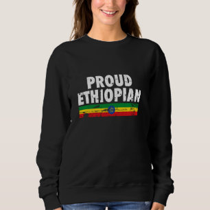 Sudadera Orgullosa bandera etíope vintage
