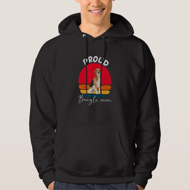 Sudadera Orgullosa Beagle Dog Mom (Anverso)