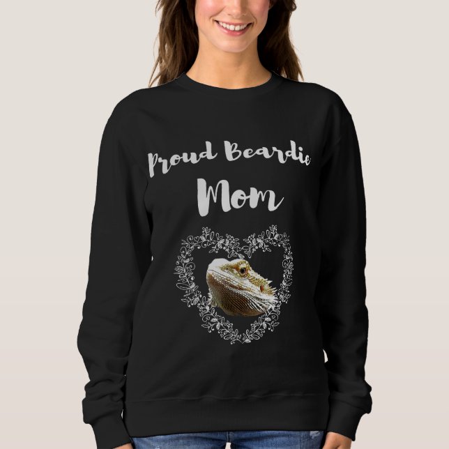 Sudadera Orgullosa Beardie Mom Bearge Dragon (Anverso)