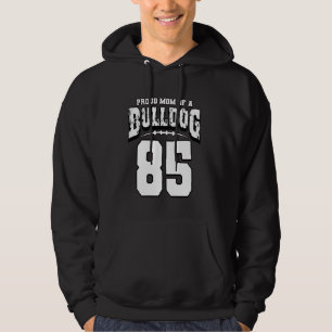 Sudadera Orgullosa Bulldog De Fútbol Mamá Del Jugador 85