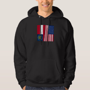 Sudadera Orgullosa casa país EE. UU. Patriótica bandera del