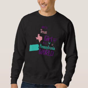 Sudadera Orgullosa chica Diseño Solo una chica de Texas en
